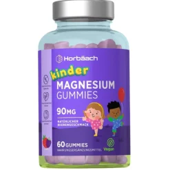 Horbaach Magnesium 90mg Gummibärchen für Kinder| Clearance