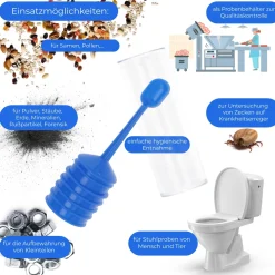 Horn Medical Probenröhrchen / Untersuchungsröhrchen mit integriertem Löffel| Discount
