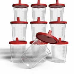 Horn Medical 10 Urinproben-Becher mit Schnappdeckel| Outlet