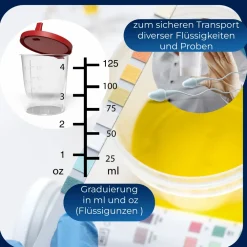 Horn Medical Urinproben-Becher mit Schnappdeckel> Discount
