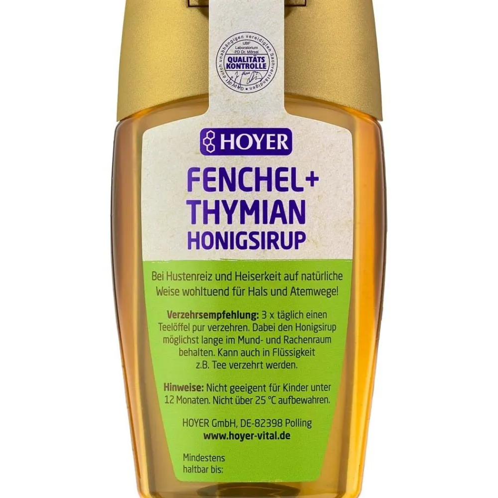 Fenchel + Thymian Honigsirup|Hoyer Clearance