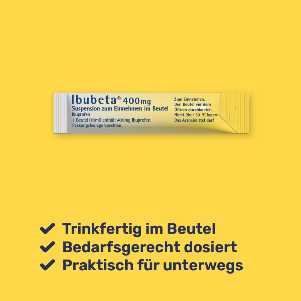 ® 400 mg Suspension zum Einnehmen im Beutel>Ibubeta Best