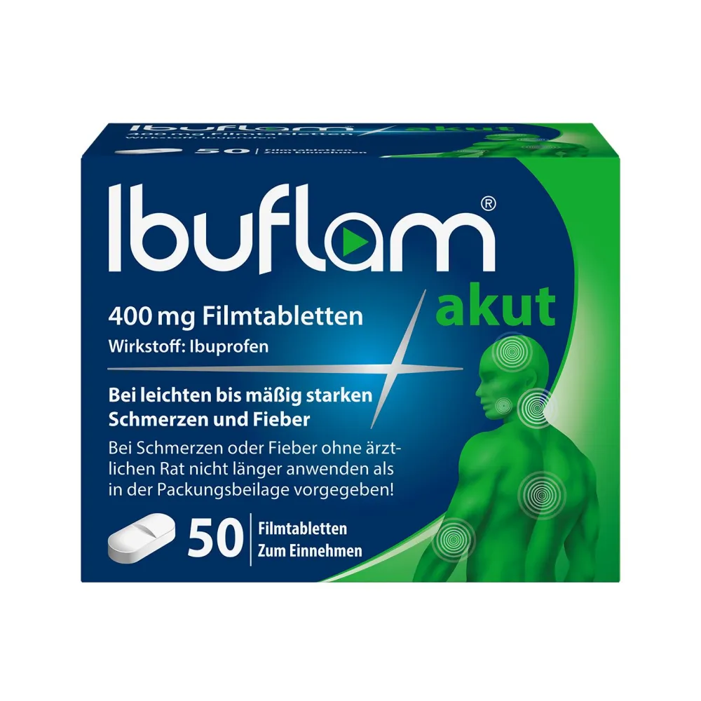 Ibuflam akut 400 mg | Bei Schmerzen & Fieber | Schnelle, langanhaltende Hilfe| Hot