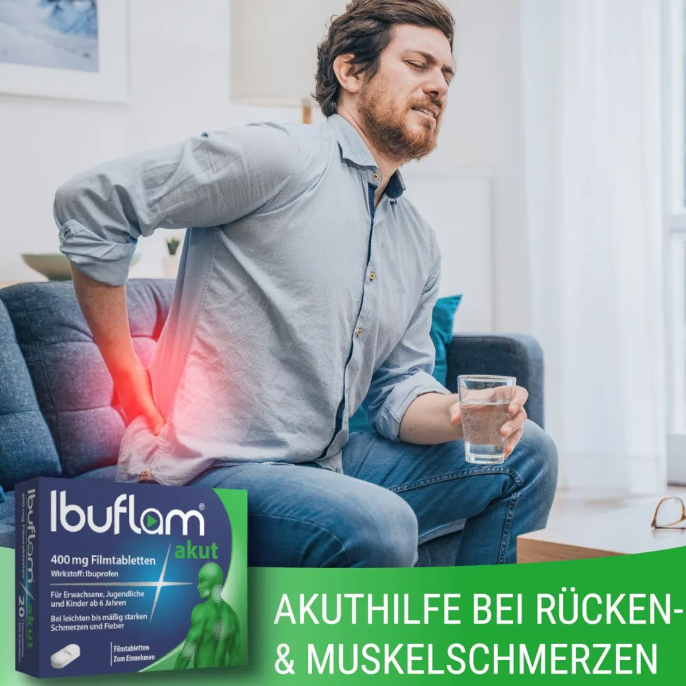 Ibuflam akut 400 mg | Bei Schmerzen & Fieber | Schnelle, langanhaltende Hilfe| Hot