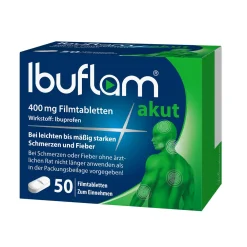 Ibuflam akut 400 mg | Bei Schmerzen & Fieber | Schnelle, langanhaltende Hilfe| Hot