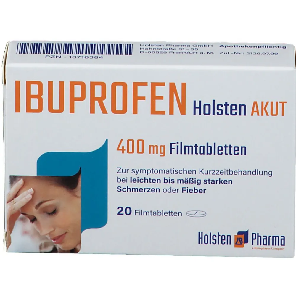 IBUPROFEN Holsten AKUT 400 mg Filmtabletten| Sale