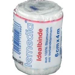 Idealbinde mit Klammer 6 cm x 4 m>