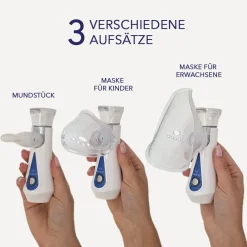 IEA Medical Inhalationsgerät und Kochsalzlösung (20x5ml) Bundle| Best