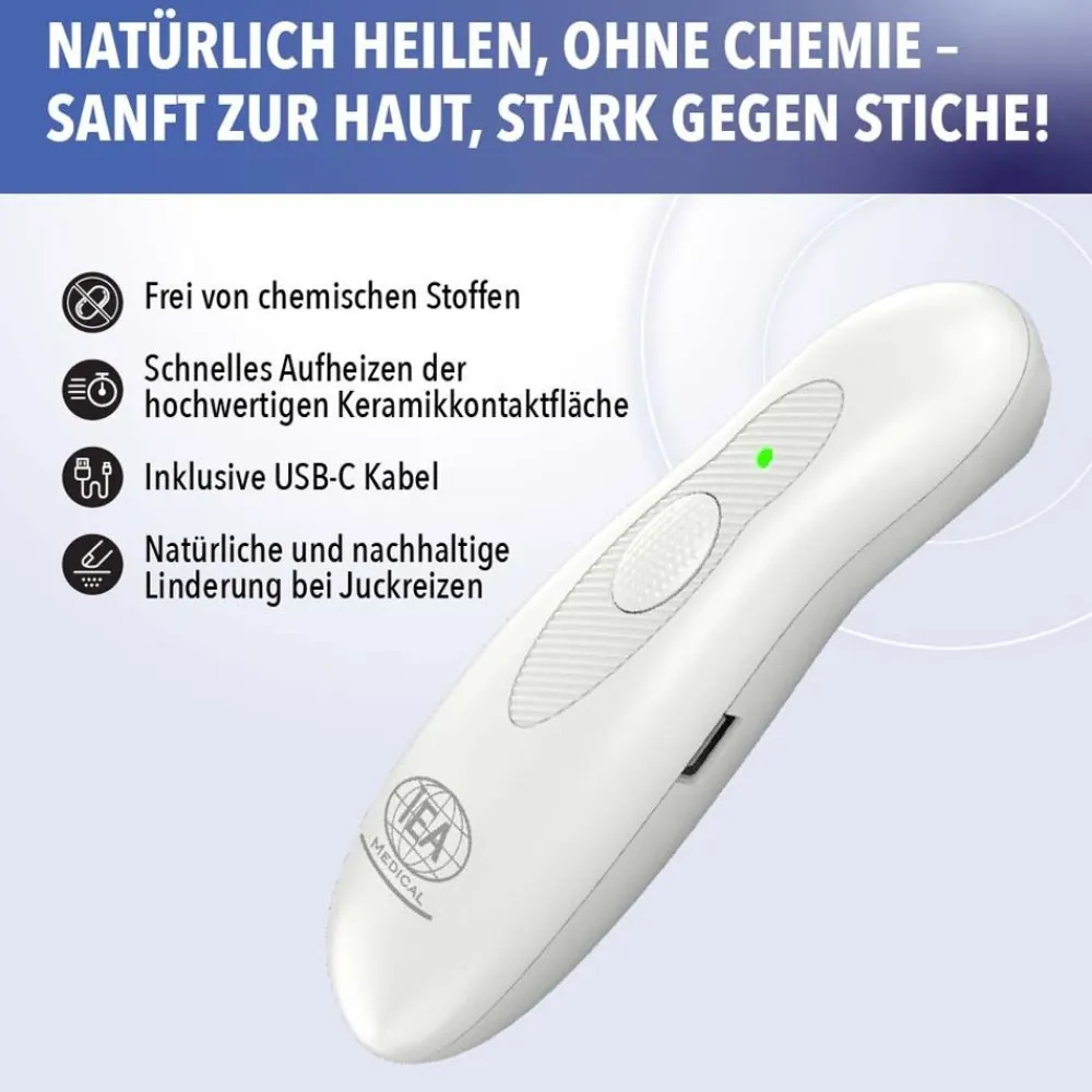 IEA Medical Mückenstich Hitzestift mit USB-C>