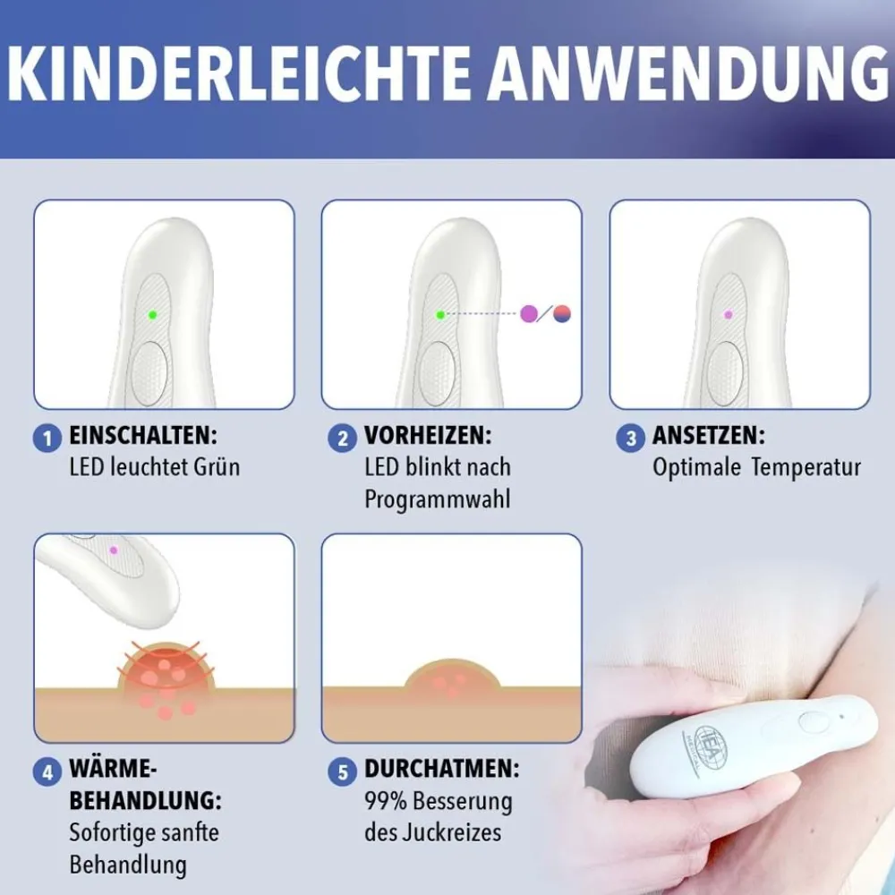 IEA Medical Mückenstich Hitzestift mit USB-C>