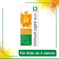 Saft - für Kinder ab 4 Jahren. Unterstützt das Immunsystem mit Vitamin C und Zink sowie hochwertigen Naturstoffen|Immunloges