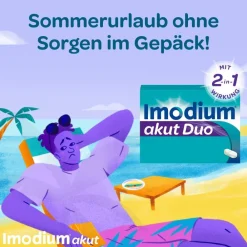 Imodium® akut Duo - und Simeticon bei akutem Durchfall mit Blähungen & Krämpfen|Loperamid Discount