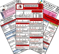 Intensiv-Station Karten-Set - Analgesie & Sedierung, Blutgase & Differentialdiagnose,| Online