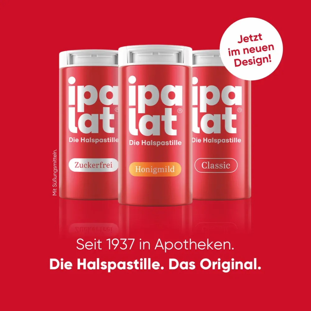 ipalat® Honigmild mentholfrei>ipalat Halspastillen