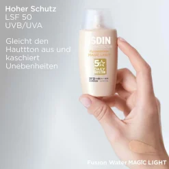 Fusion Water Magic Color Light LSF 50 getönter Sonnenschutz für das Gesicht|ISDIN
