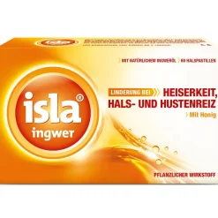 ingwer Halspastillen bei Halskratzen und Reizhusten>isla Hot