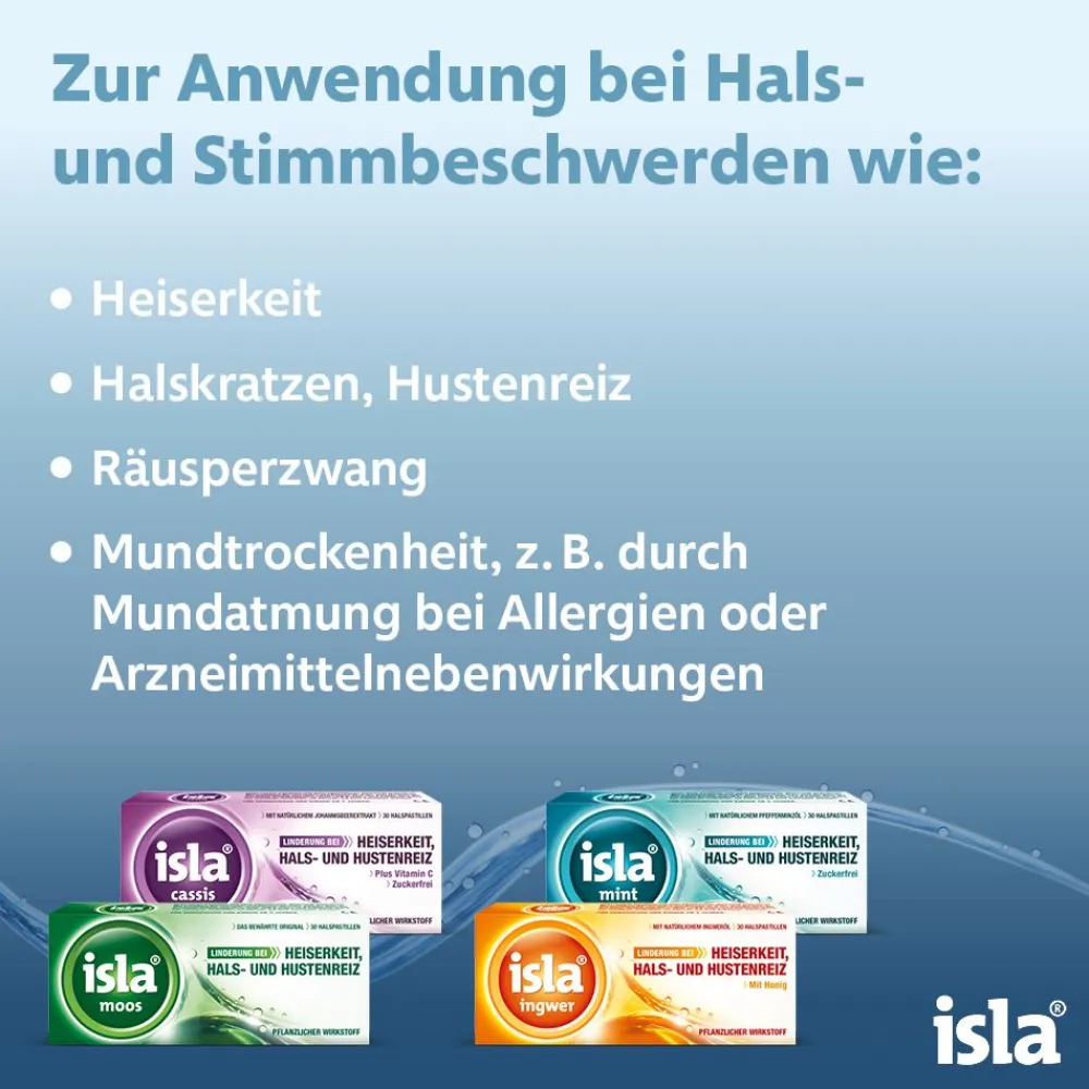 ingwer Halspastillen bei Halskratzen und Reizhusten>isla Hot
