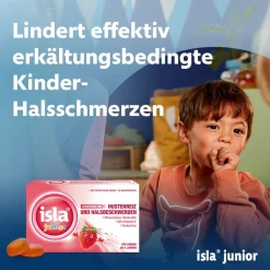 junior Halspastillen bei Kinderhalsschmerzen|isla Discount