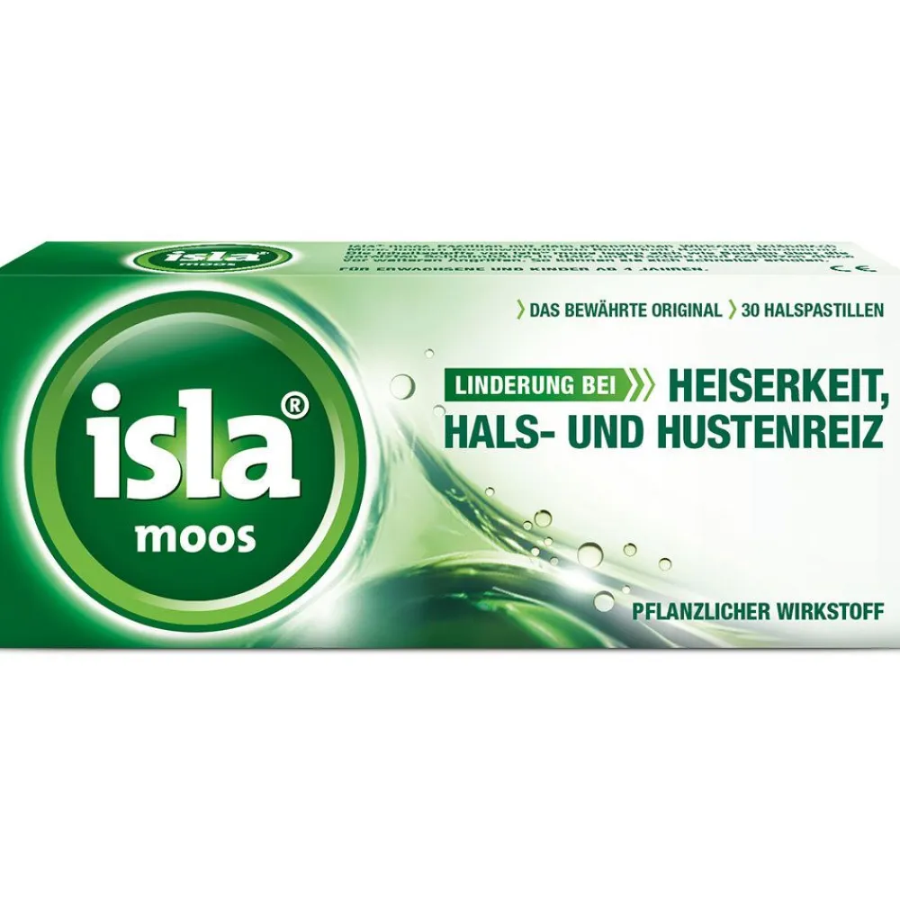 moos Halspastillen bei Halskratzen und Reizhusten|isla New