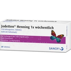 Jodetten Henning 1x wöchentlich Tabletten|