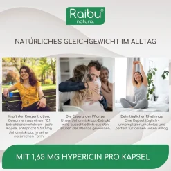 Johanniskraut Kapseln 180 St, Mit Natürliches Hypericin, Hergestellt in Deutschland –><noscript><img width=