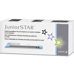JuniorSTAR® Injektionsgerät silber>