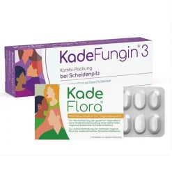 KadeFungin 3 Kombi-Packung - Vaginaltabletten und -creme + DR:KADE KadeFlora Milchsäurebakterien Vaginalkapseln| Online