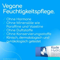 KadeHydro Befeuchtungscreme - Befeuchtung, Pflege und Regeneration der Haut im äußeren Intimbereich| Best