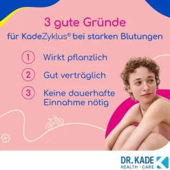KadeZyklus bei starken Blutungen w. der Menstruation - Reduziert starke Menstruationsblutungen*, 20 St.><noscript><img width=