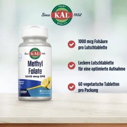 KAL Folsäure (Methylfolat 1000 mcg) ActivMelt| Clearance