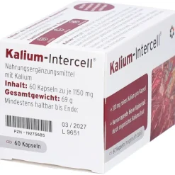 KALIUM-INTERCELL magensaftresistente Hartkapseln – Unterstützung für Muskeln & Nerven> Clearance