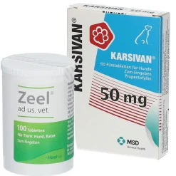 Karsivan® 50 mg Vet + Zeel® ad us. vet Tabletten| New