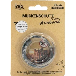KDA® Mückschutzarmband PU-Leder mischgrau| Best