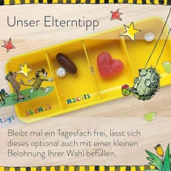 Kerpers® Pillendose 7 Tage mit je 4 Fächer „Basic“ Janosch><noscript><img width=