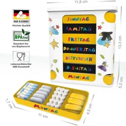 Kerpers® Pillendose 7 Tage mit je 4 Fächer „Basic“ Janosch><noscript><img width=
