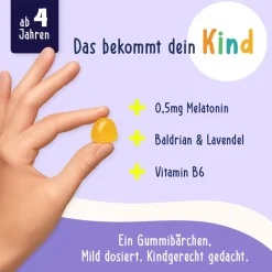 Kinder Sleep Gummies mit Melatonin | Gumtamin><noscript><img width=