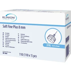 KLINION® Soft Fine Plus Pen-Nadeln 31 G 8 mm 0,25 mm> Sale