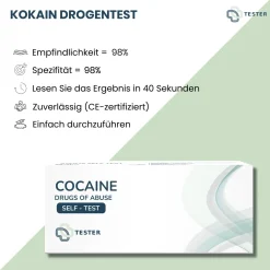 Kokain Drogentest (Urin)|TESTER Hot