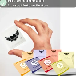 Kondome mit Geschmack Erdbeere, Banane, Pfirsich, Blaubeere -|LOVELYNESS Discount