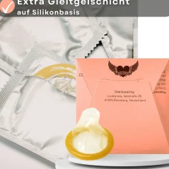 Kondome mit Geschmack Erdbeere, Banane, Pfirsich, Blaubeere -|LOVELYNESS Discount