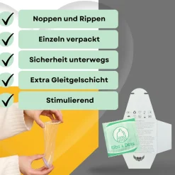 Kondome mit Noppen und Rippen -|LOVELYNESS Sale