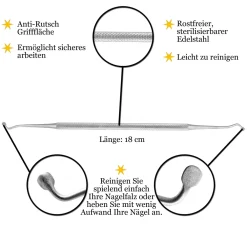 Eckenheber Excavator - Profi Zehen Nagel Fußnägel Heber Edelstahl><noscript><img width=