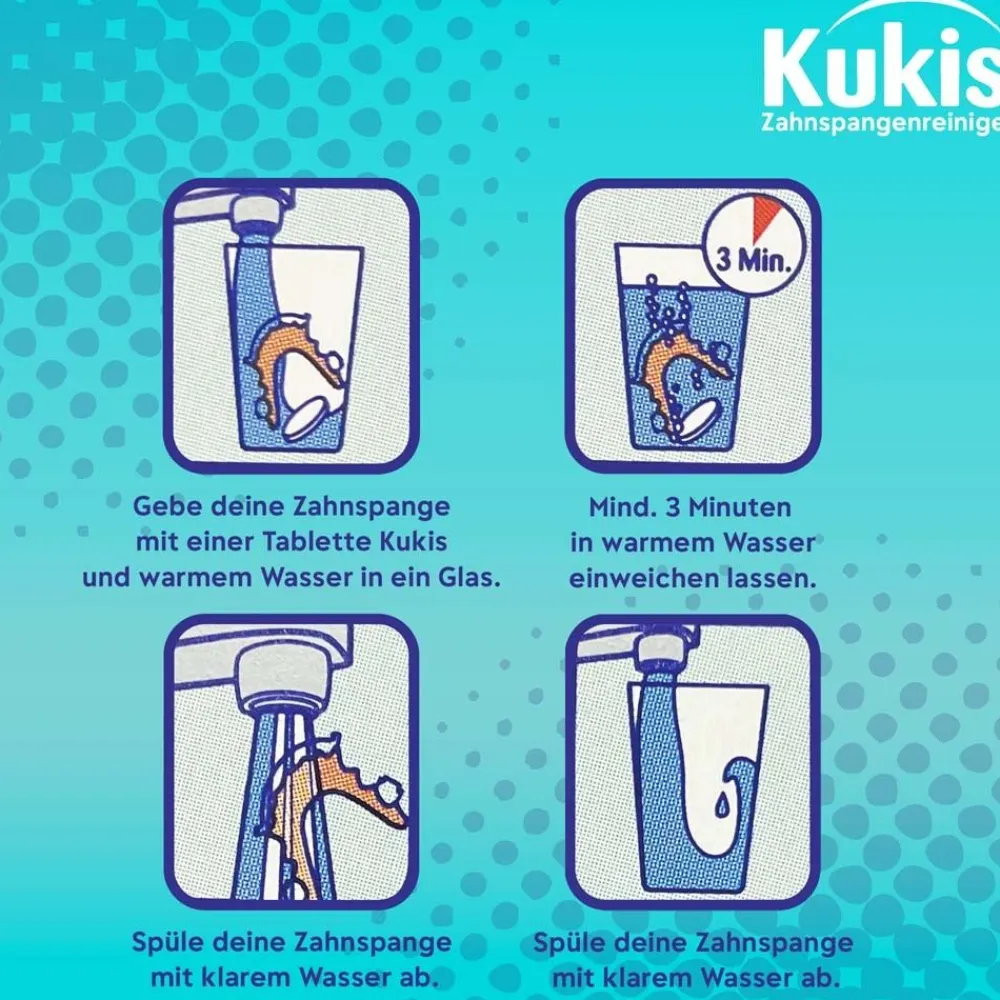 KUKIS Zahnspangenreiniger Tabs> Clearance