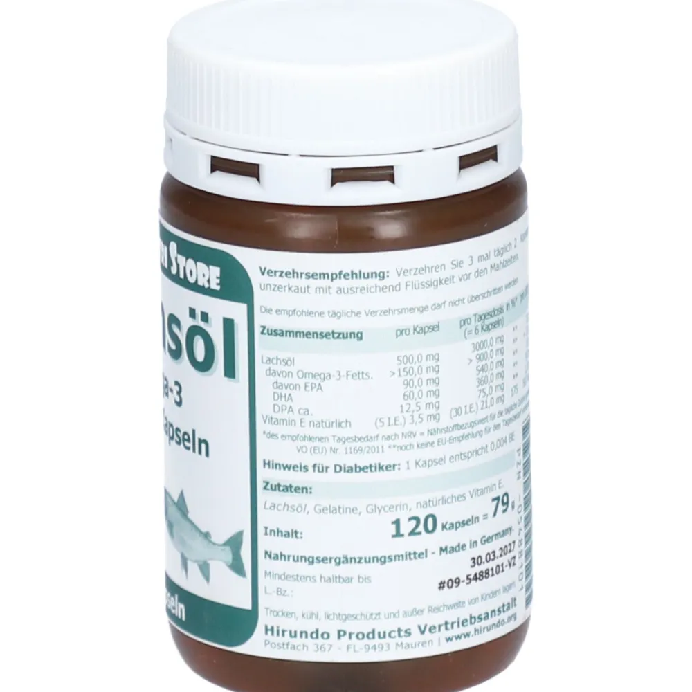 Lachsöl Omega-3 500 mg Kapseln| Sale