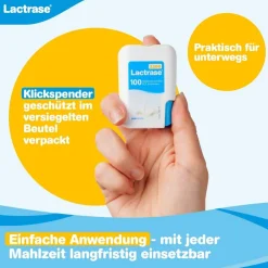 ® 3,300 - Laktase Mini Tabletten bei Laktoseintoleranz, Klickspender|Lactrase New