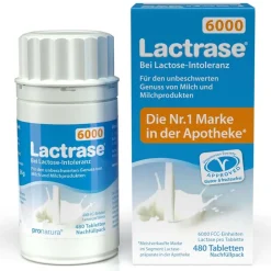 ® 6,000 - Laktase Mini Tabletten bei Laktoseintoleranz, Nachfüllpack>Lactrase Best