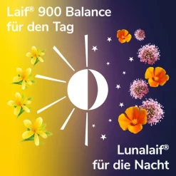 Laif® 900 Balance Filmtabletten + Lunalaif ® Guter Schlaf Heißgetränk| Best