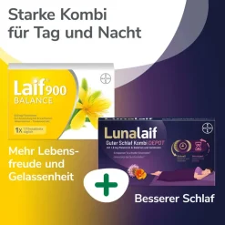 Laif® 900 Balance Filmtabletten + Lunalaif ® Guter Schlaf Heißgetränk| Best