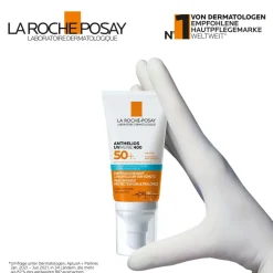 Anthelios Hydratisierende Creme UVMune 400 LSF 50+: Sonnencreme für das Gesicht bei trockener, empfindlicher Haut und Sonnenallergie|La Roche Posay Online