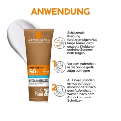 Anthelios Hydratisierende Milch LSF 50+: Sonnenmilch in der Tube mit Pappe mit hohem Breitbandschutz für empfindliche und trockene Haut><noscript><img width=